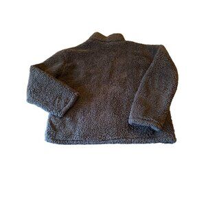 Soma Women's XXL Black Sherpa Fleece Pullover Half Zip Soft & Cozy Polyester